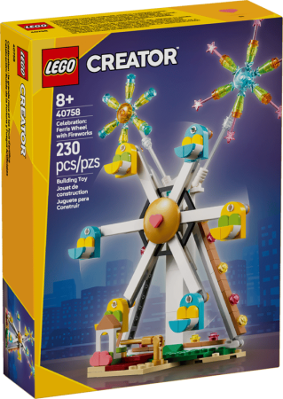 Toate produsele - LEGO Creator - Sărbătoare: Roata Ferris cu artificii 40758,  230 piese