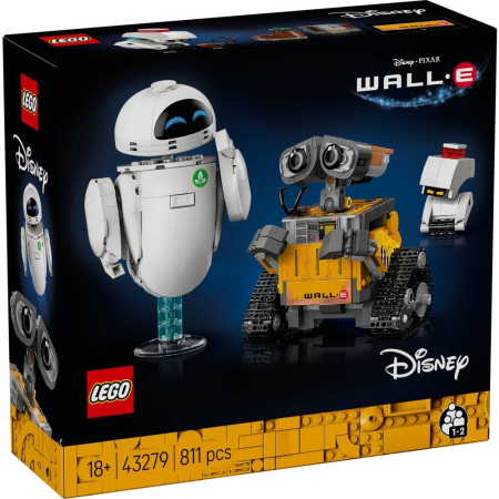 LEGO Disney - LEGO® Disney Pixar - WALL-E si EVE 43279, 811 piese