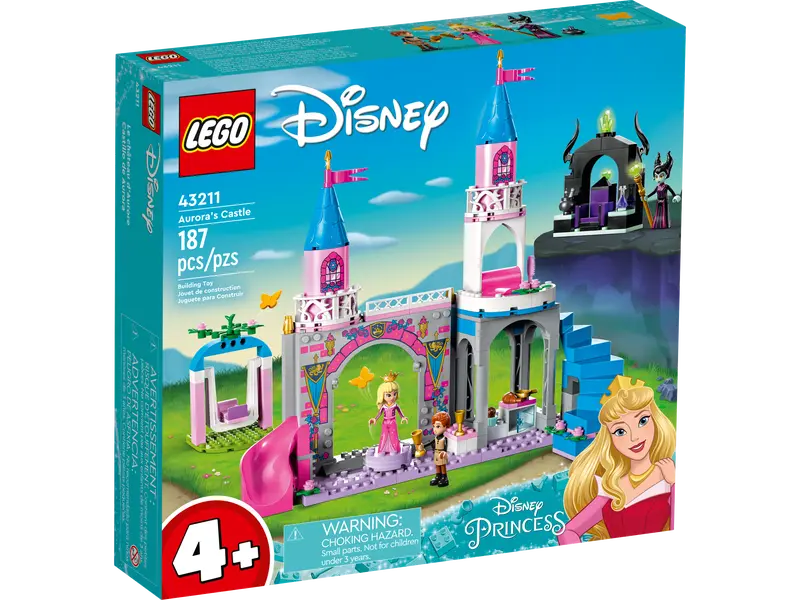 LEGO Disney - LEGO® Disney Princess™ - Castelul Aurorei 43211, 187 piese