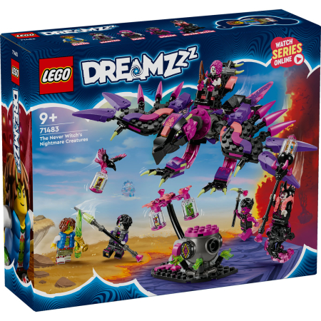 LEGO DREAMZzz - LEGO® DREAMZzz - Creaturile de cosmar ale vrajitoarei din Never 71483, 457 piese