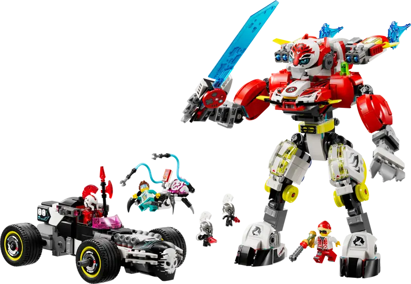 LEGO® DREAMZzz - Robotul tigru al lui Cooper si masina hot rod a lui Zero 71497, 1006 piese [2]