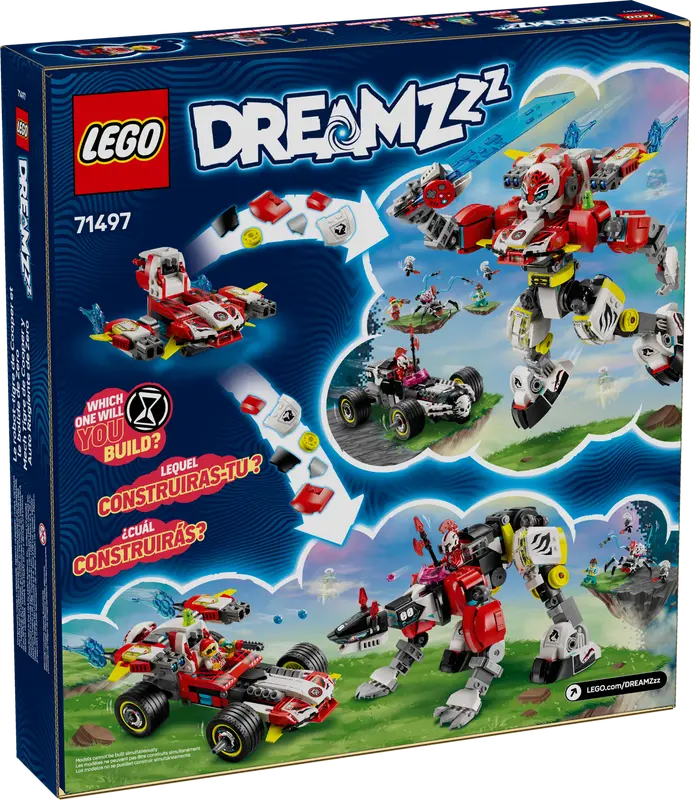 LEGO® DREAMZzz - Robotul tigru al lui Cooper si masina hot rod a lui Zero 71497, 1006 piese [1]