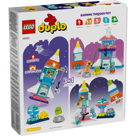 LEGO® DUPLO® - Aventura cu naveta spatiala​ 3 IN 1 10422, 58 piese [1]