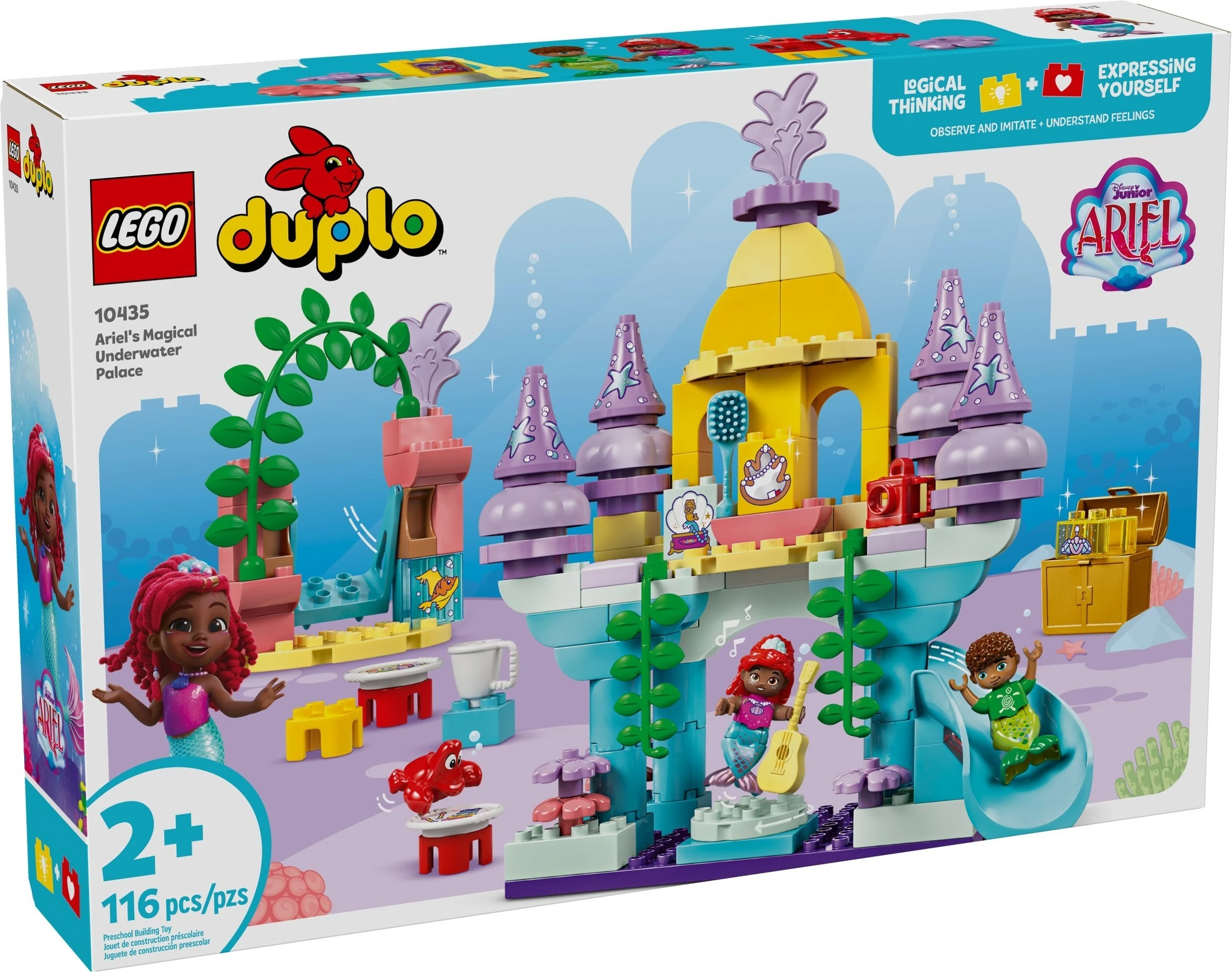 LEGO DUPLO - LEGO® DUPLO® Disney - Palatul subacvatic magic al lui Ariel 10435, 116 piese
