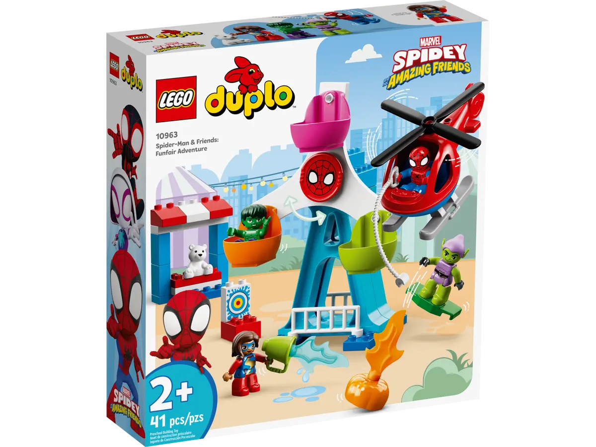 Seturi Resigilate - LEGO® DUPLO® Marvel - Omul Paianjen si amicii: aventura in Parcul de distractii 10963, 41 piese