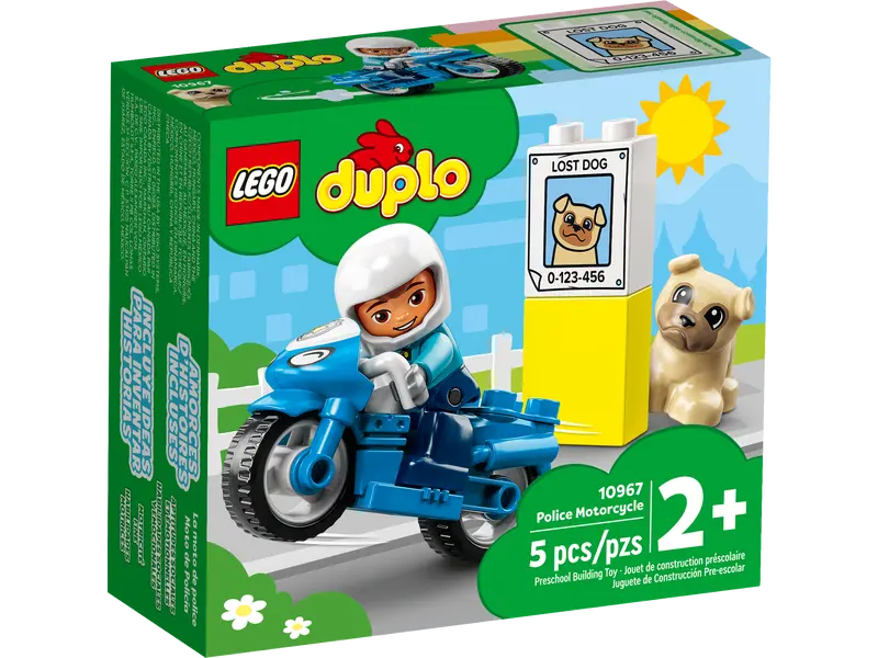 LEGO DUPLO - LEGO® DUPLO® - Motocicleta de politie pentru salvare 10967, 5 piese