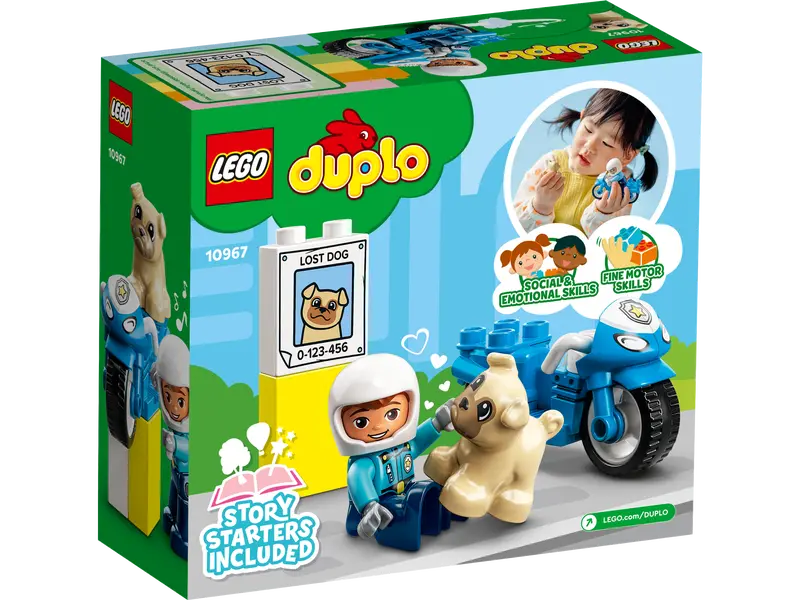 LEGO® DUPLO® - Motocicleta de politie pentru salvare 10967, 5 piese [1]