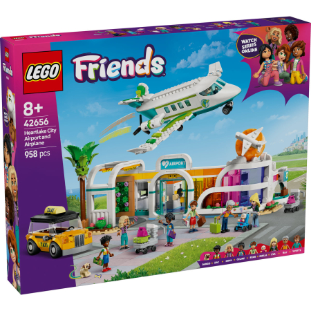 LEGO Friends - LEGO® Friends - Aeroport si avion din orasul Heartlake 42656, 958 piese