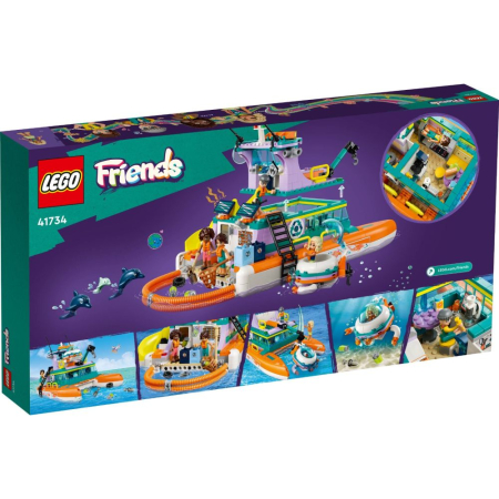 LEGO® Friends - Barca de salvare pe mare 41734, 717 piese [1]