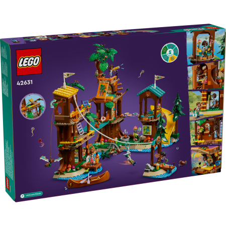 LEGO® Friends - Casa din copac din tabara de aventuri 42631, 1128 piese [1]