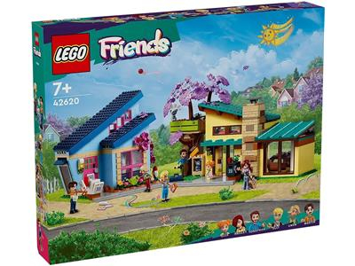 LEGO Friends - LEGO® Friends - Casele familiale ale lui Olly si Paisley 42620, 1126 piese