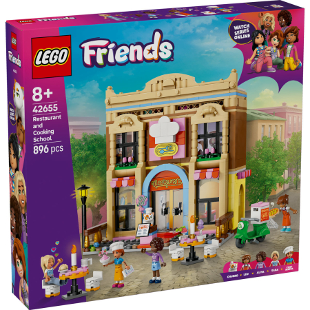 LEGO Friends - LEGO® Friends - Restaurant si scoala de gastronomie 42655, 896 piese