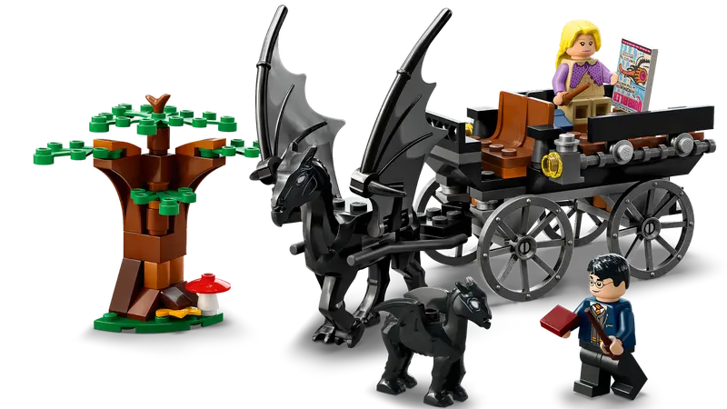 LEGO® Harry Potter™ - Trasura si caii Thestral de la Hogwarts™ 76400, 121 piese [2]