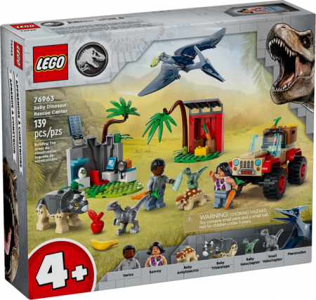 LEGO Jurassic World - LEGO® Jurassic World - Centru de salvare pentru pui de dinozaur 76963, 139 piese