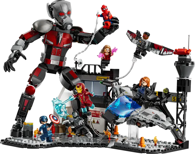 LEGO® Marvel - Batalia plina de actiune din Capitanul America: Razboi civil 76314, 736 piese [2]