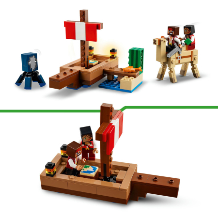 LEGO® Minecraft® - Calatorie pe corabia de pirati 21259, 166 piese [3]