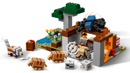 LEGO Minecraft - LEGO® Minecraft™ - Expeditia de minerit cu Tatu 21269, 247 piese