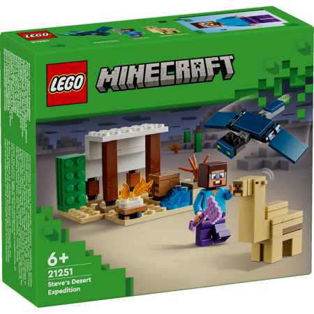 Toate produsele - LEGO® Minecraft® - Expeditia in desert a lui steve 21251, 75 piese