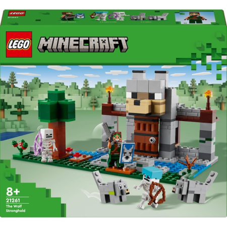 LEGO Minecraft - LEGO® Minecraft® - Fortareata lupilor 21261, 312 piese