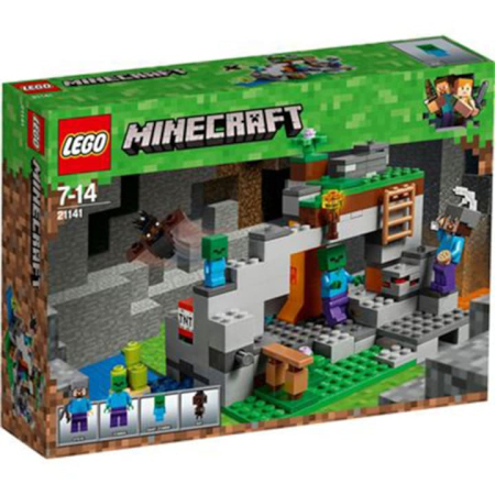 LEGO Minecraft - LEGO Minecraft - Pestera cu zombi 21141, 241 piese