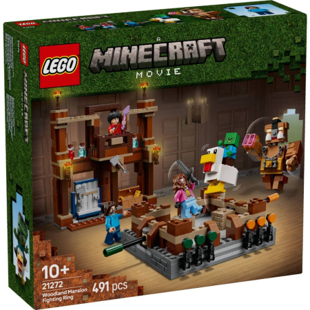 LEGO Minecraft - LEGO® Minecraft™ - Ring de lupta la conacul din padure 21272, 491 piese