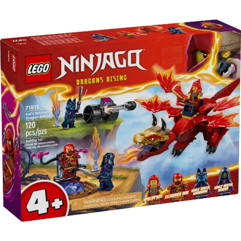 LEGO Ninjago - LEGO® Ninjago - Batalia Dragonului-Sursa al lui Kai, 71815, 120 piese