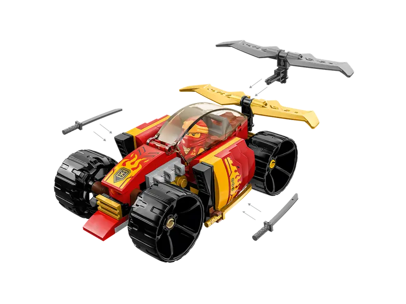 LEGO® Ninjago™ - Masina de curse EVO ninja a lui Kai 71780, 94 piese [2]