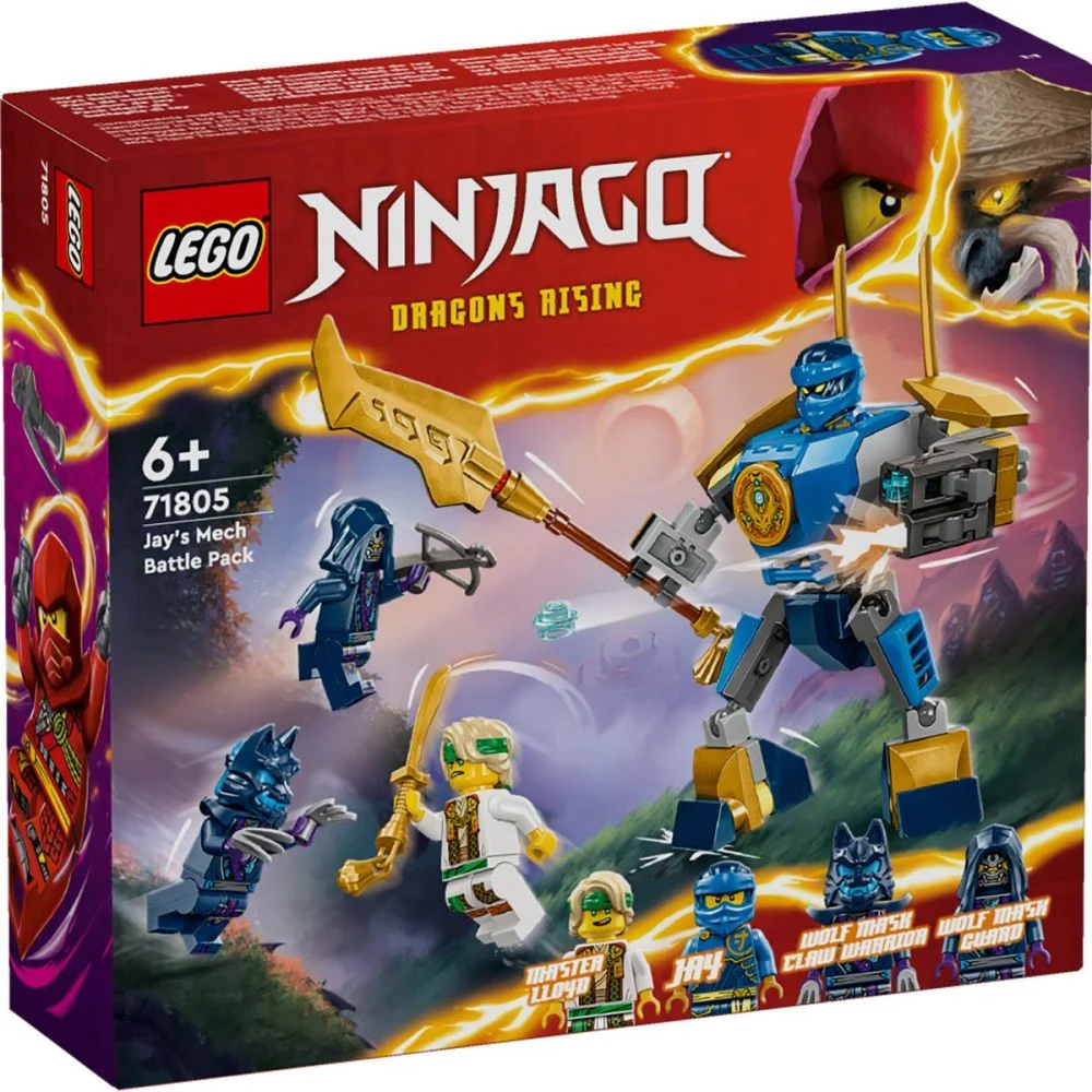 LEGO Ninjago - LEGO® Ninjago® - Pachet de lupta robotul lui Jay 71805, 78 piese