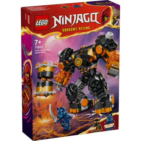 LEGO Ninjago - LEGO® Ninjago® - Robotul stihie de pamant al lui Cole 71806, 235 piese