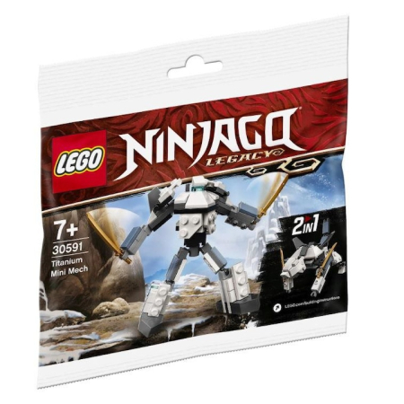 LEGO Ninjago - LEGO Ninjago - Titanium Mini Mech 30591, 77 piese