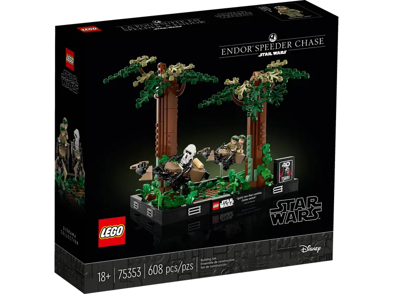 LEGO Star Wars - LEGO® Star Wars™ - Diorama Urmarire cu speederul pe Endor™ 75353, 608 piese
