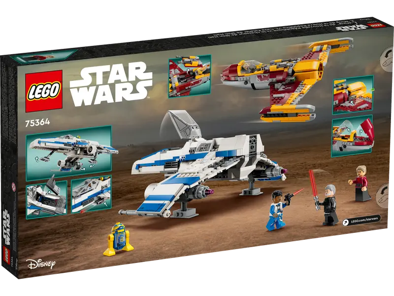 LEGO® Star Wars™ - E-Wing al Noii Republici vs Starfighter-ul lui Shin Hati 75364, 1056 piese [2]