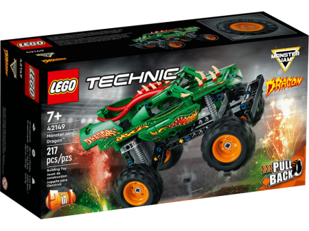 Seturi LEGO Second Hand Certificate - LEGO® Technic - Monster Jam™ Dragon™ 42149, 217 piese