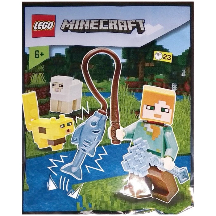 Minifigurine - Minecraft Alex with Ocelot and Sheep foil pack min017