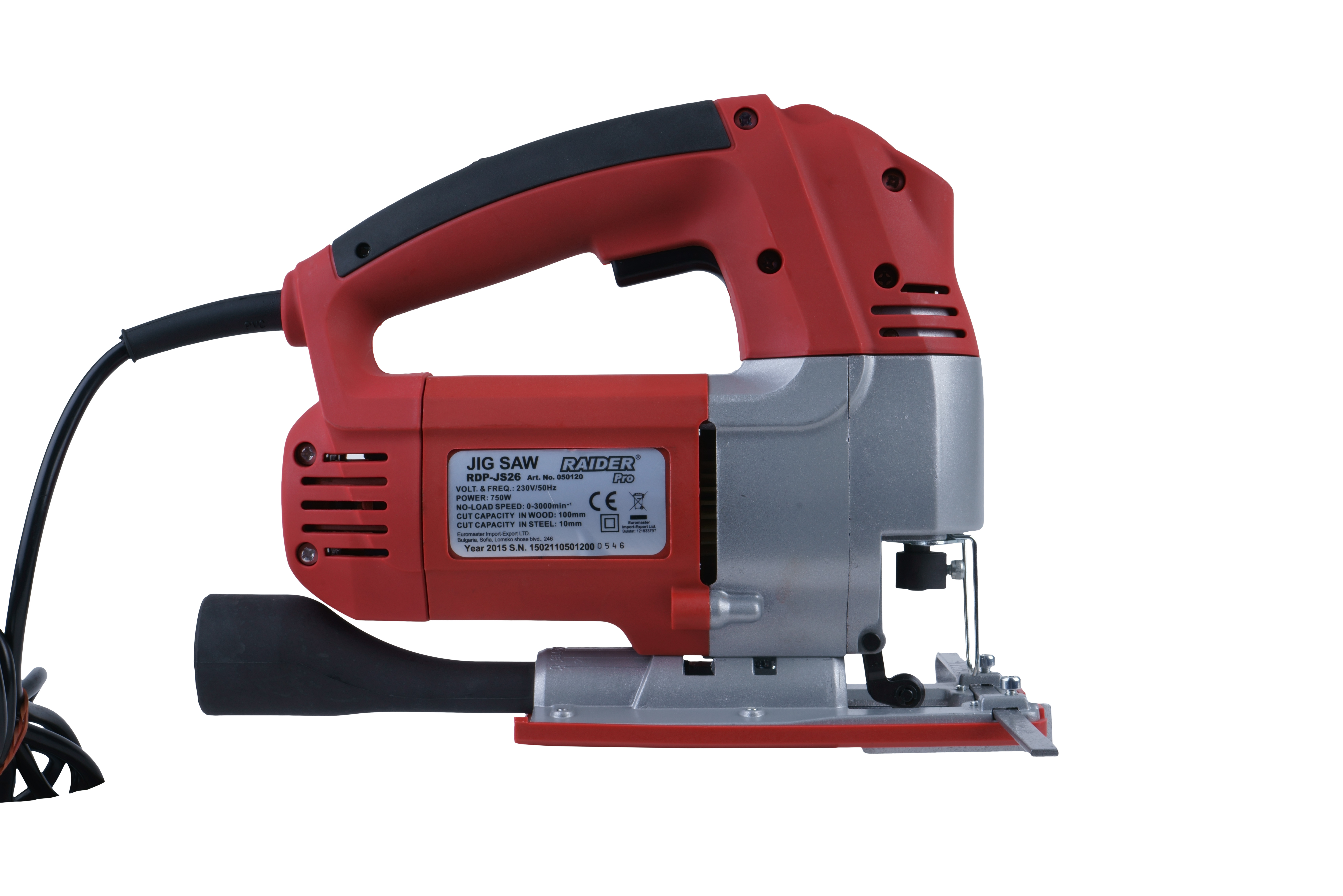 Ingafűrész 750W 100mm változtatható fordulatszámú RDP-JS26 [3]
