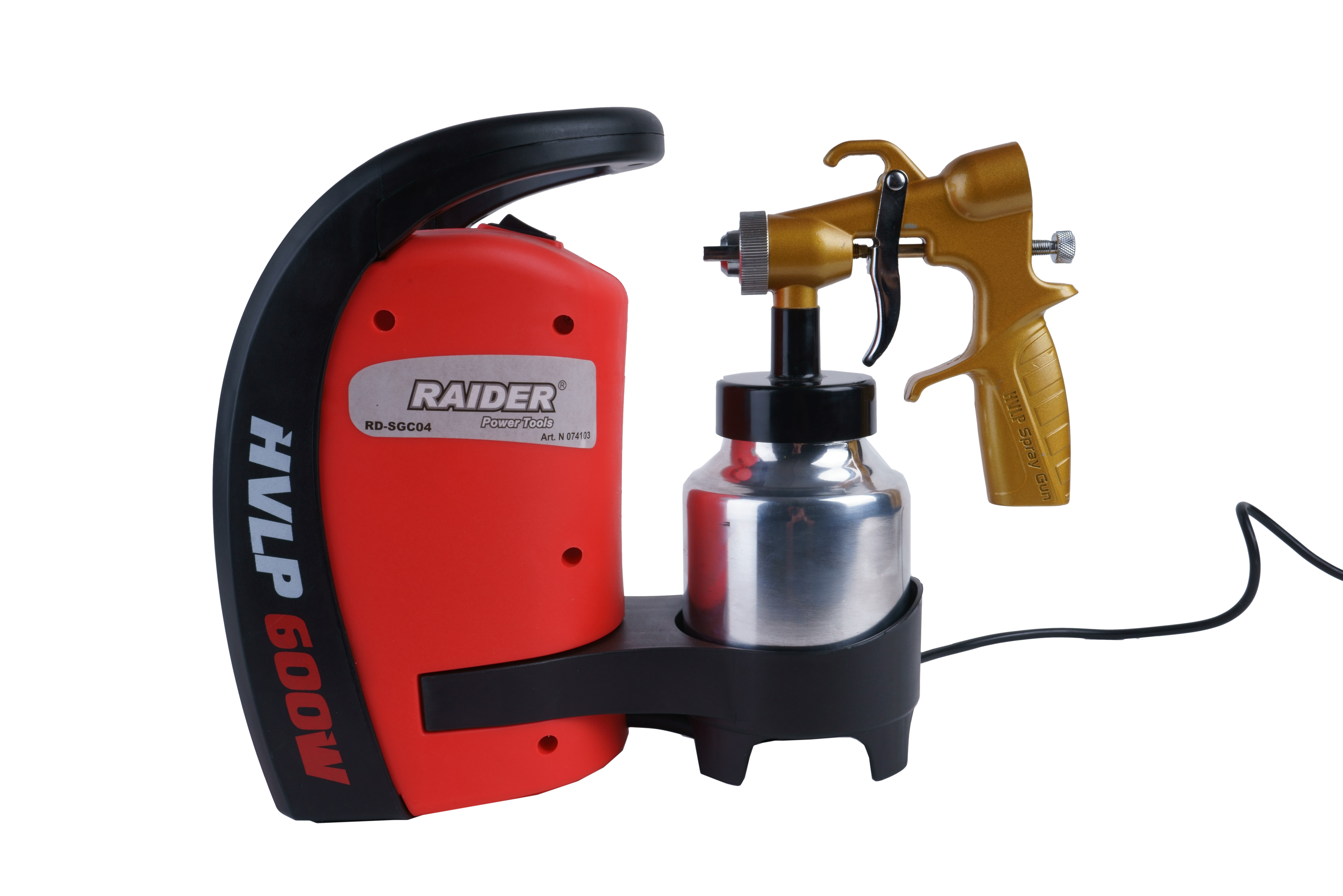 Festékpisztoly 600W ø1.8mm 1L folyt. fém sárgaréz pisztoly RD-SGC04 [3]