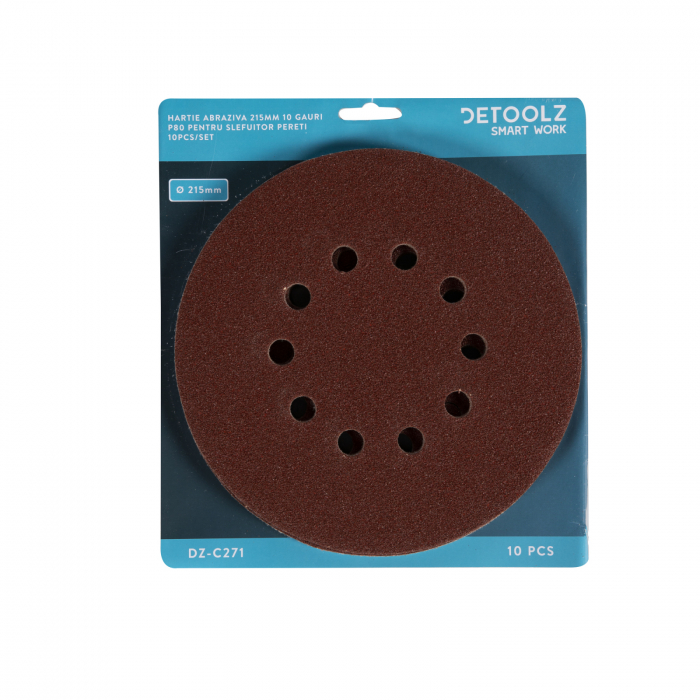 10 csiszolópapír készlet P80 10lyukak 215mm [4]