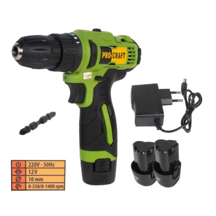 Autofiletanta Procraft PA12Li, 1400 rpm, 2 trepte [4]