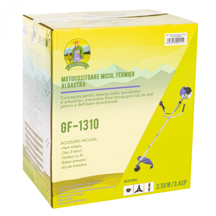 Benzines fűkasza Little Farmer 1310, 3.4 LE, 43 CC, 3 acc. tartozék [8]