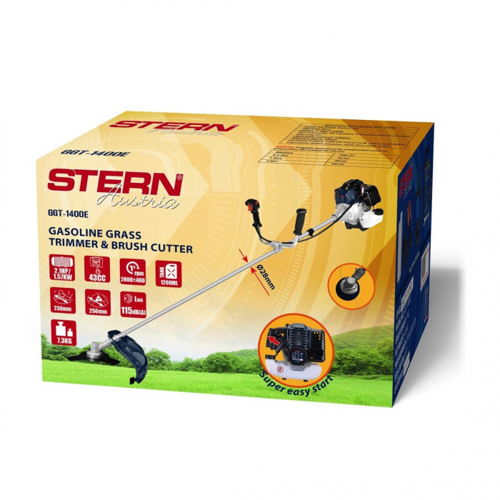 Benzines fűkasza Stern GGT1400E, 2.1 LE, 43 CC, 3 acc. tartozék [4]