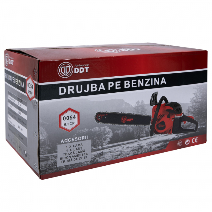 Benzines láncfűrész DDT 0054, 52 CC, 6.5 HP, penge 2 x 40 cm [6]