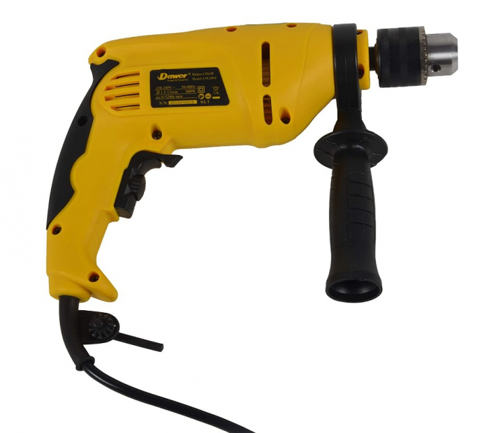 Dawer DW209T fúró és csavarhúzó, 800 W, 3200 rpm, sárga/fekete [4]