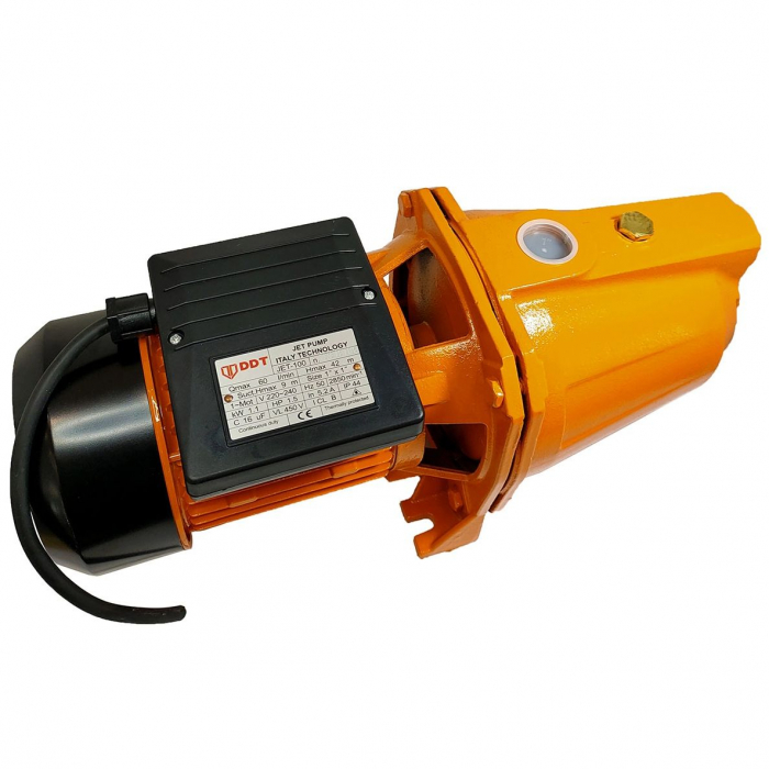 DDT Jet100 vízszivattyú, Önfelszívó, 1100 W, 3600 l /h, 1" [5]