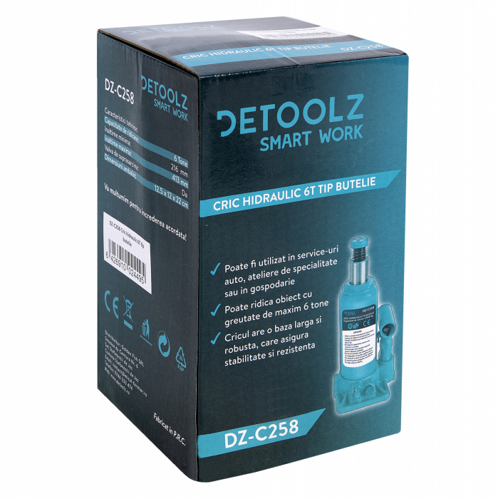 Detoolz 6T hidraulikus emelőhenger típus [7]