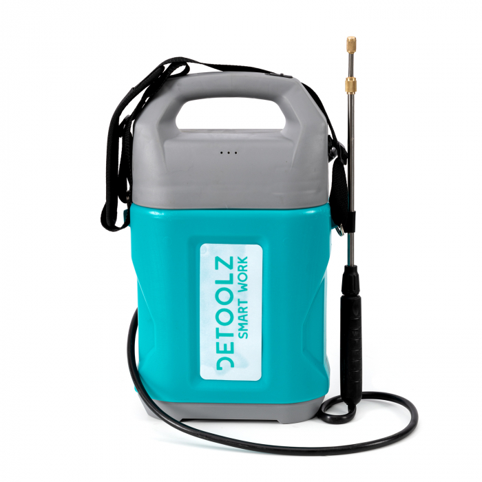 Detoolz akkus szórószivattyú, 5 liter, 2 Ah akkumulátor, 1,6 kg, 38 cm-es lándzsa [2]
