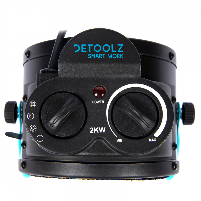 Detoolz elektromos kerámia fűtés 20/1000/2000W, PTC [3]