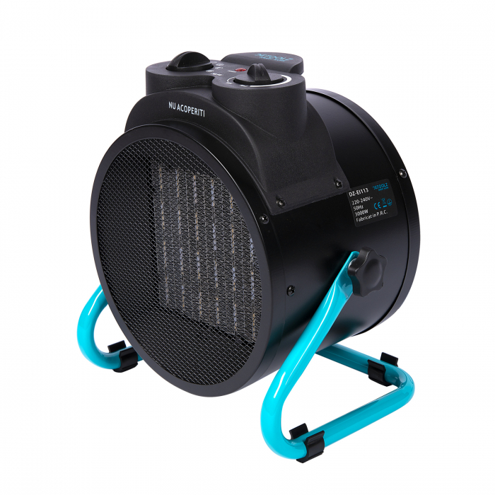 Detoolz elektromos kerámia fűtés, 25/1500/3000W, PTC [1]