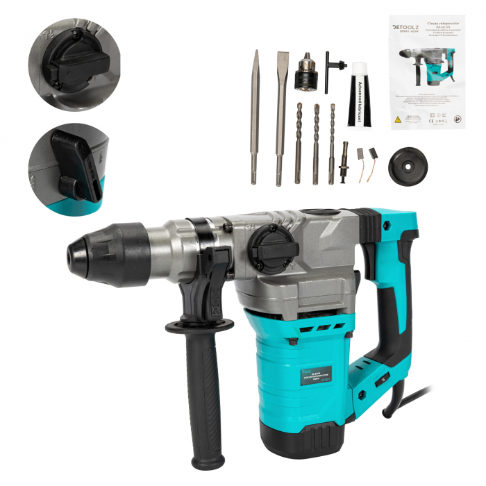 Detoolz fúrókalapács 1500W, 400 ütés/perc [5]