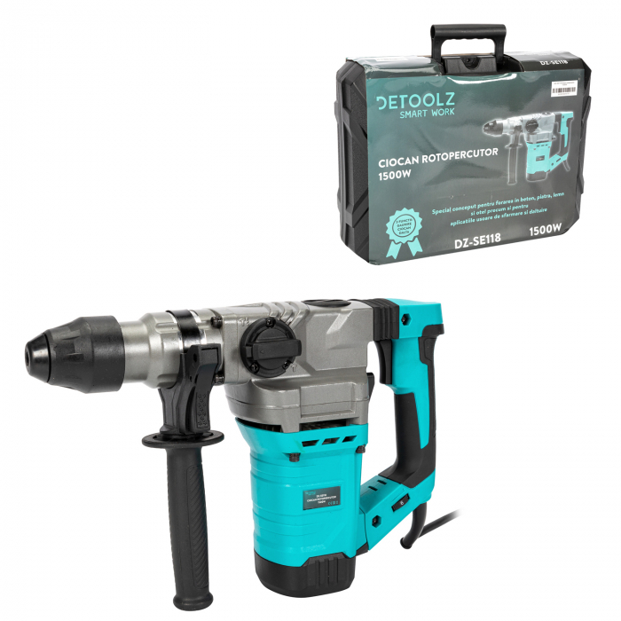 Detoolz fúrókalapács 1500W, 400 ütés/perc [2]