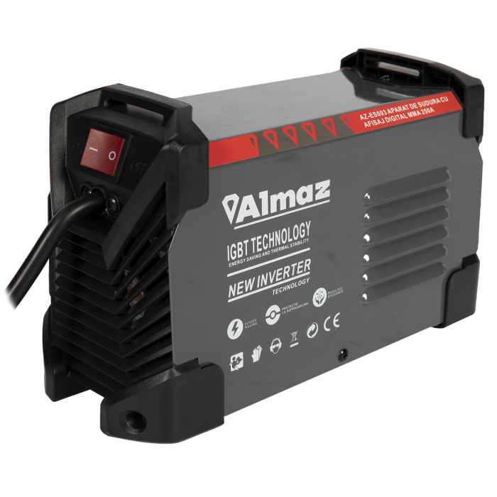 Digitális hegesztőgép Almaz AZ-ES003 MMA 250, 250 A, 1,6 - 5,0 mm [4]